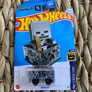 Hot Wheels Minecraft Minecart Hotwheels 15 Year Anniversary Video Game Car New